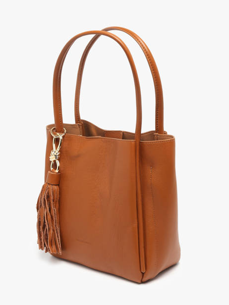 Schoudertas Helena Leder Francinel Bruin helena 22945 ander zicht 2